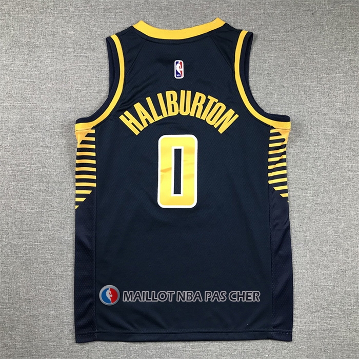 Maillot Enfant Indiana Pacers Tyrese Haliburton NO 0 Icon 2022-23 Bleu